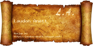 Laudon Anett névjegykártya